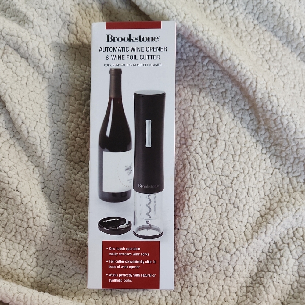 Brookstone Black Wine Opener Set